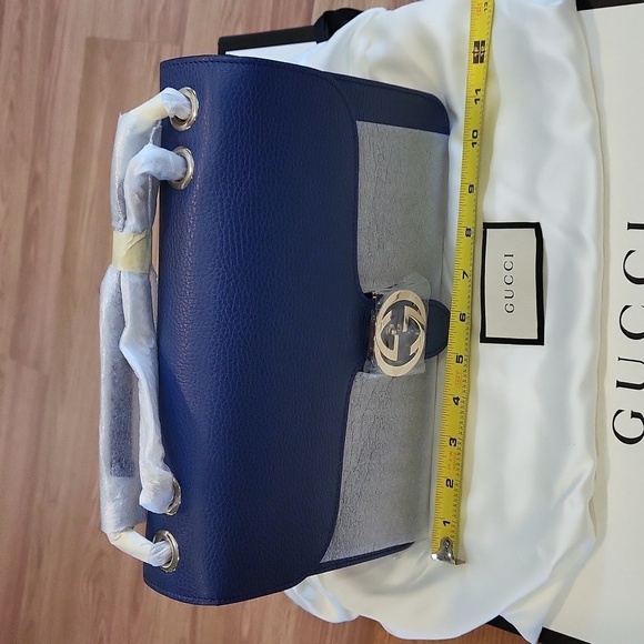 NWT Large Women’s Gucci Interlocking G Leather Bag - Picture 10 of 16